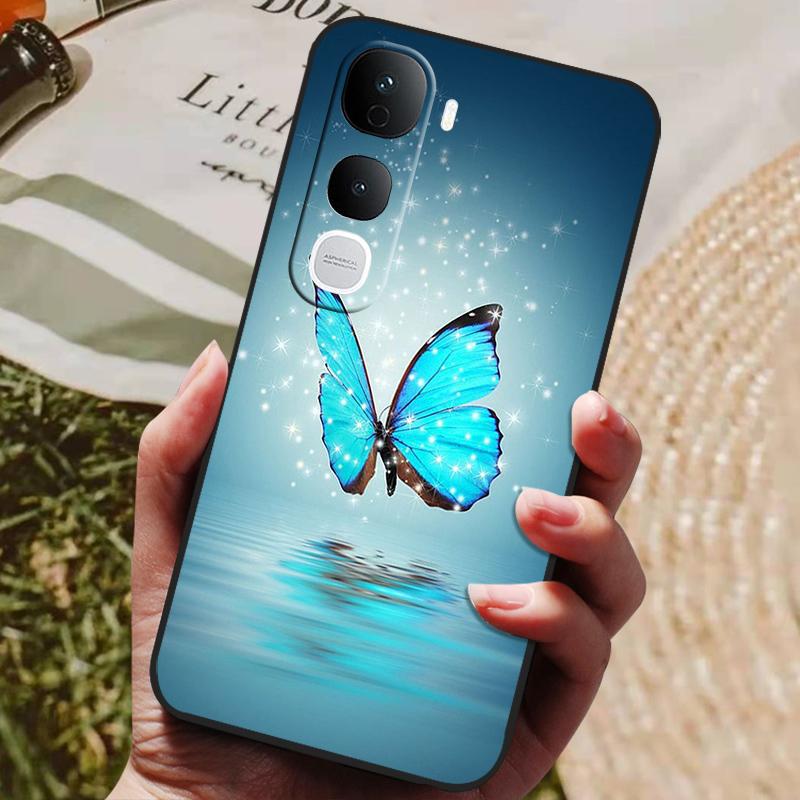 Для Vivo Y400 Pro 5G Чехол Силиконовая Задняя Крышка Чехол для Телефона для Vivo Y400 4G 5G Глобальная Y 400 Pro Чехлы Мягкий бампер coque Ударопрочный