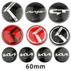 ABH3   4PCS 60MM Car Wheel Center Hub Sticker for KIA K3 K5 K2 K7 K9 KX3 Stinger Forte Sportage R Rio Soul Ceed Sorento Accessories