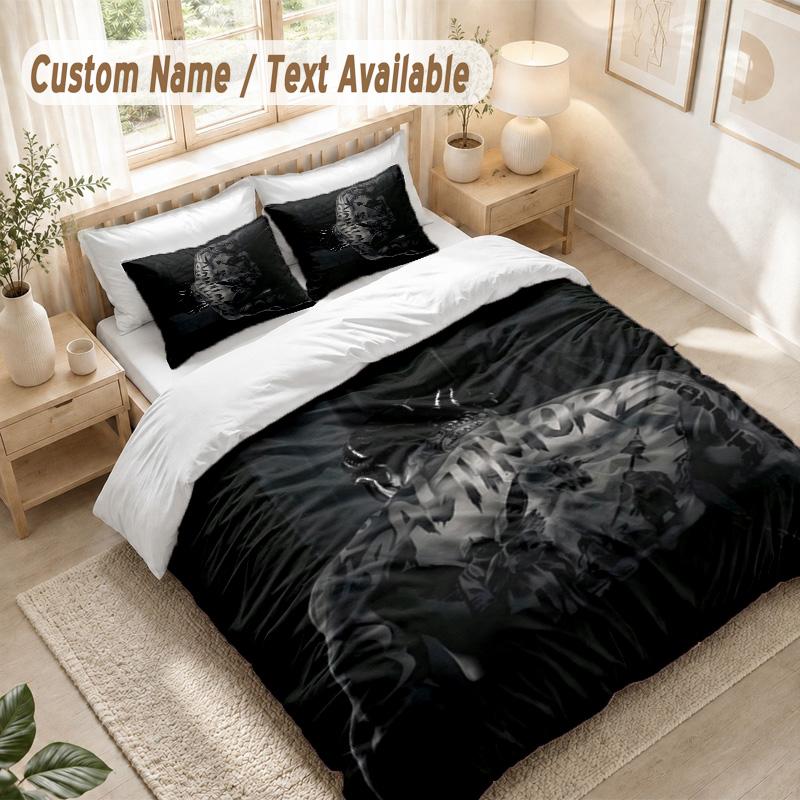 Gervonta Tank Davis Bedding Set, 1 Duvet Cover & 2 Pillowcases Soft Comfortable Bedroom Home Textile Decor
