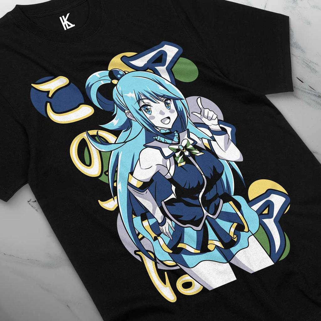Aqua Konosuba Character Anime Adult Unisex Anime Fan T-Shirt All Size