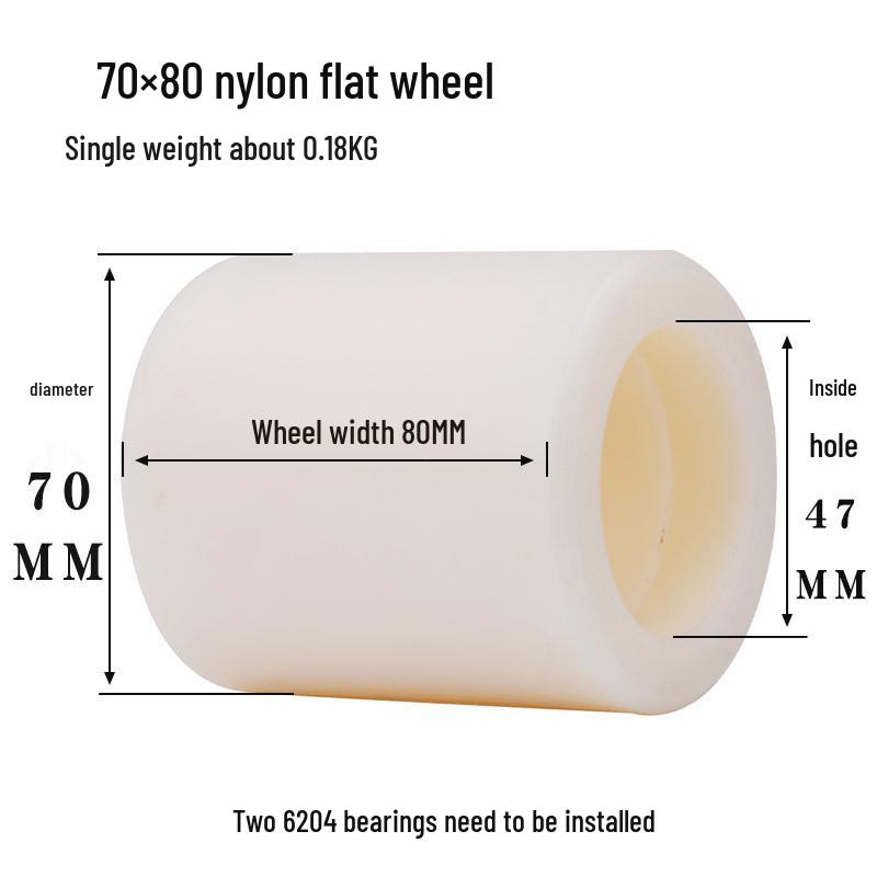 Hydraulic Pallet Truck Nylon Wheels & Iron Core PU Forklift Accessories