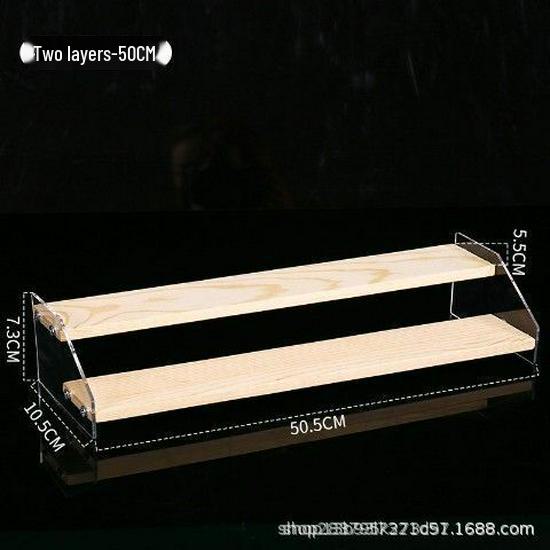 Acrylic Two-Tier Bubble Mart Doll Display Stand