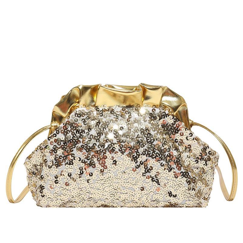 Sequined Banquet Bag Women's Personality Trendy Fashion Women's Shoulder Chain Bag New Handbag Light Luxury