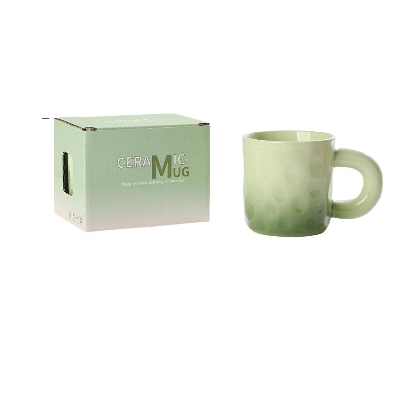 1PC Explosions Gradient Mug Lovers High-value Cream Ins Wind Ceramic Cups with Gift Cups Wholesale Coffee Mug
