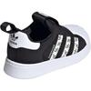 Adidas Оригинальные Superstar 360 Удобные Прочные Низкие Кроссовки для Ходьбы Детская Обувь Черно-Белые JH6499