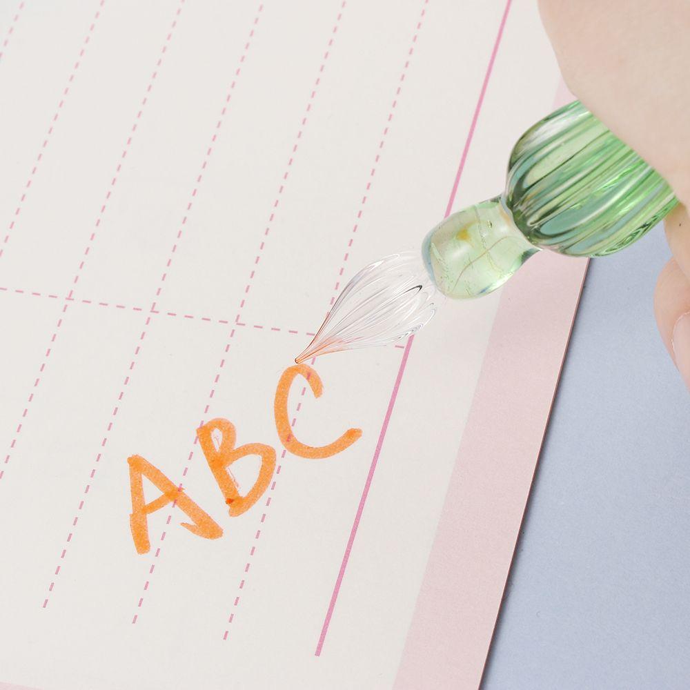 Живопись Каллиграфия Винтажная тушь для заполнения Подпись Хрустальная ручка для погружения Стеклянная ручка для погружения Перьевые ручки