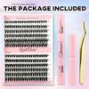 Natural Look 120/144/240 Pcs Lash Clusters DIY Eyelash Extension Kit for Beginners
