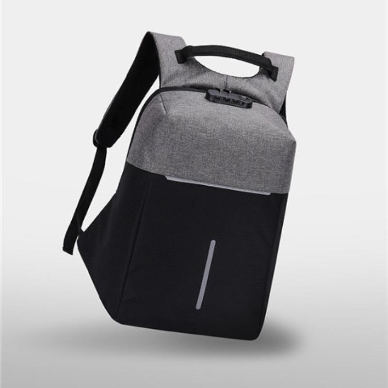 Модный вместительный универсальный мужской рюкзак с кодовым замком, повседневный деловой противокражный рюкзак для поездок на работу