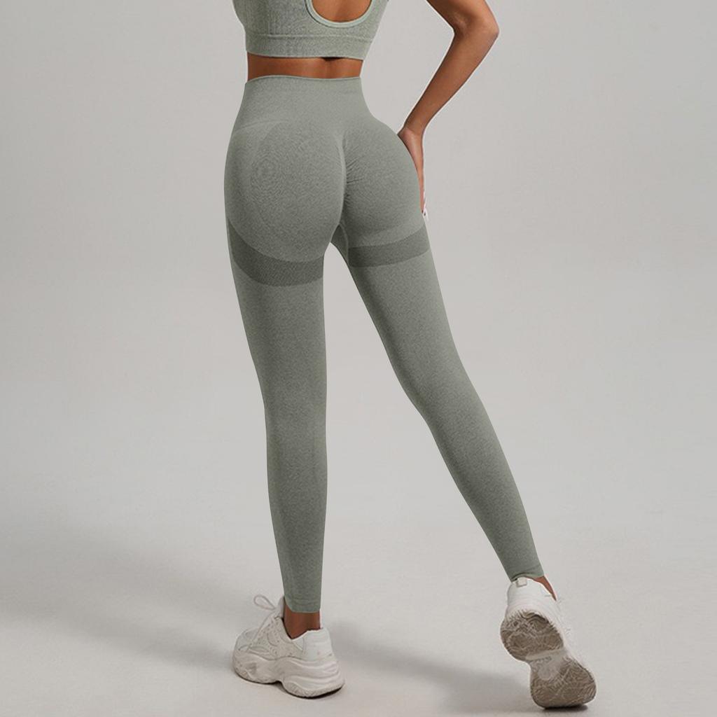 Women's Fashion Solid Color Yoga Pants High Waisted Skinny Sweatpants Fitness Pants