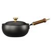 Hammered Cast Iron Deep Skillet – No Coating, Induction and Oven Safe, Multi-Purpose Cooking Pot