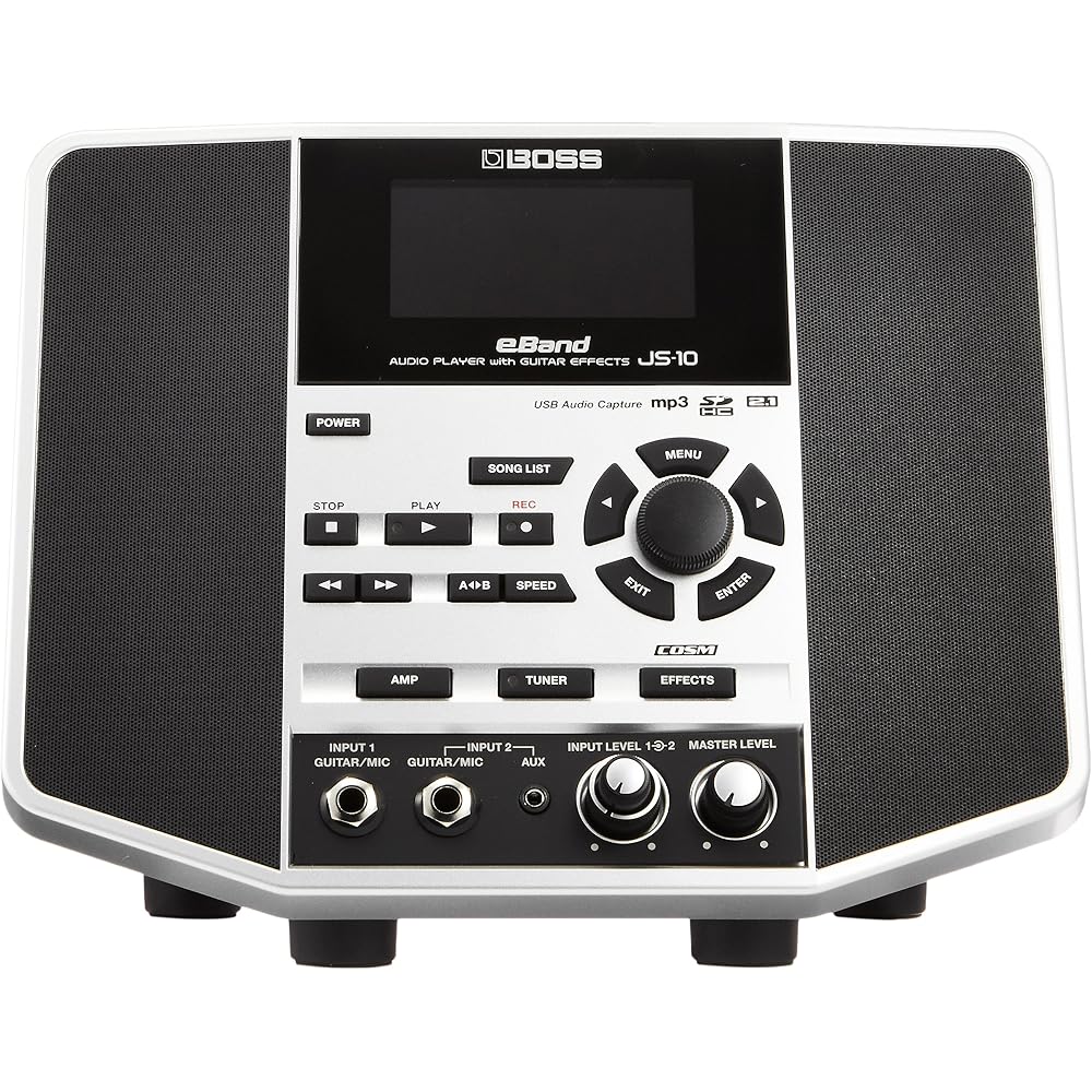 BOSS eBand JS-10 Audio Player for Guitar Practice with Direct Connection, Built-in Effects, 350+ Backing Tracks