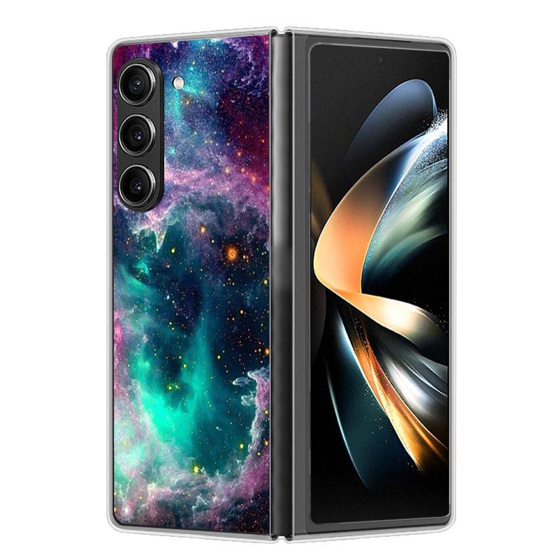 Чехол для Samsung Galaxy Z Fold 6 Чехол Ударопрочный Жесткий Пластик ПК Чехлы для Samsung Z Fold6 Fold 6 5G Fundas Милый Расписной Бампер