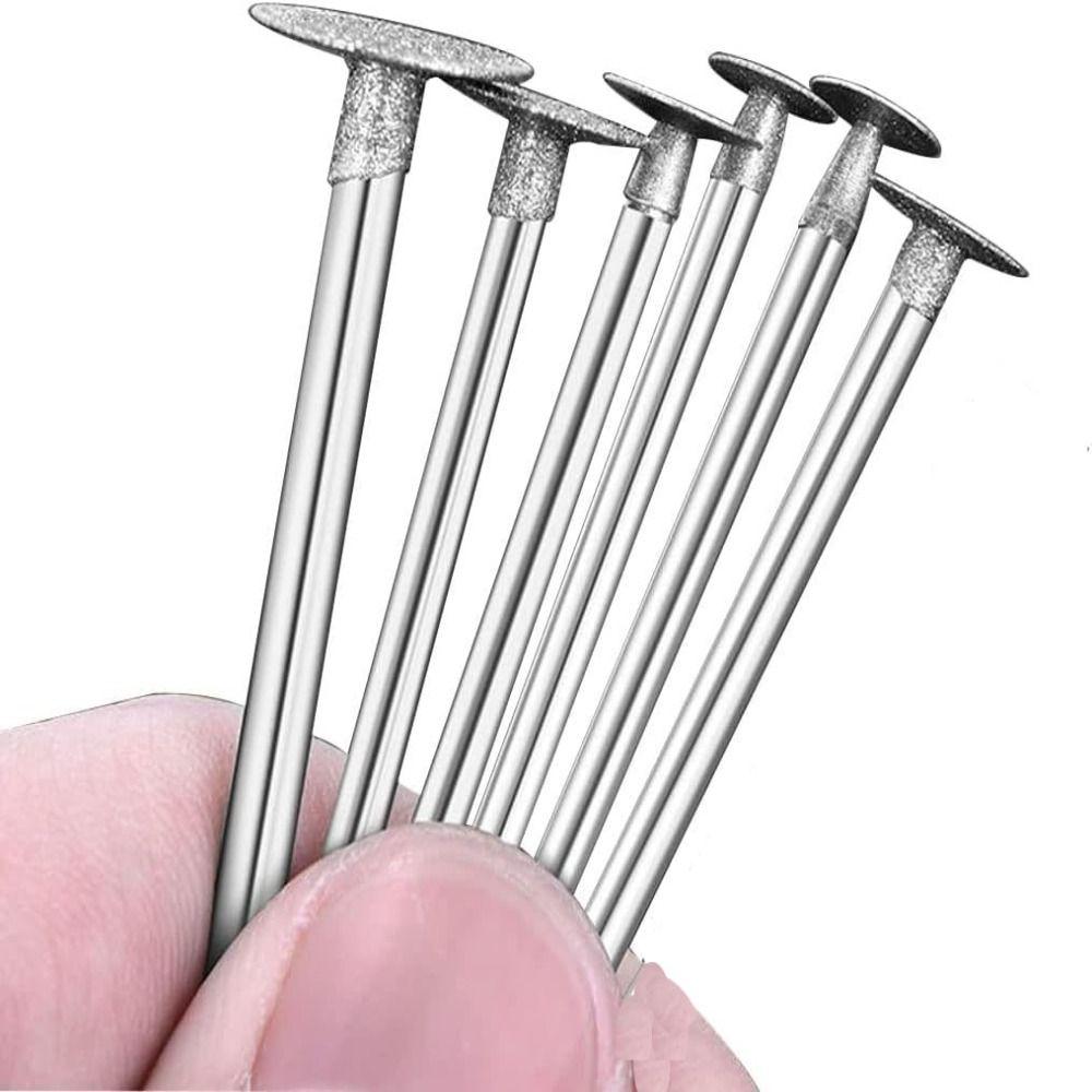 Алмазная шлифовальная головка с хвостовиком 3 мм, Т-образные алмазные отрезные диски, Вращающийся инструмент Dremel, тонкий диск, крючок