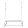 Premium Rack 2 Stand Nyana Home Coat Rack 158x110x39cm, 1 Hanging Bar 8 Side Hooks 2 Lower Shelves