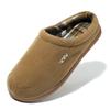 NDB Men's Slippers Warm Memory Foam Suede Shoe Plush Shearling Lined Slip On Indoor Outdoor Clog House Slippers Plus Size 40-50