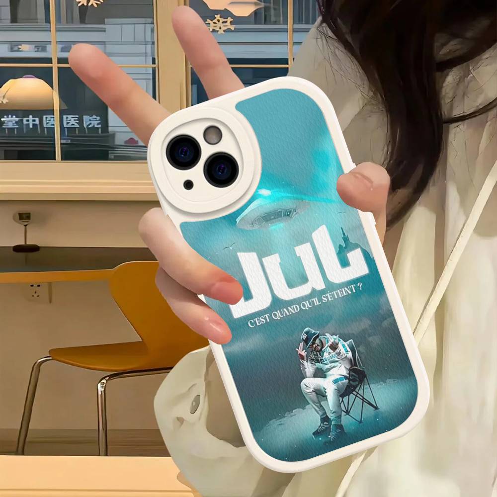Чехол для телефона Rapper J-JuL C'est Pas Des Lol для IPhone 16 15 14 13 12 11 Pro Max Plus Мягкая кожаная крышка
