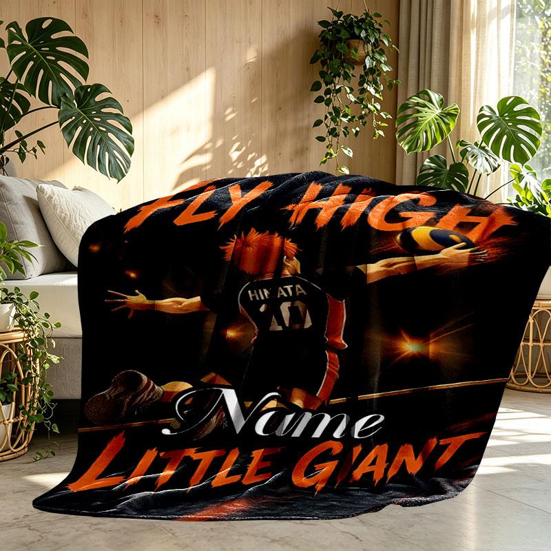 Custom Name Personalized Haikyu Print Blanket, Home Decor, Bedroom, Sofa, Camping, Couch, Gifts for Birthday Christmas