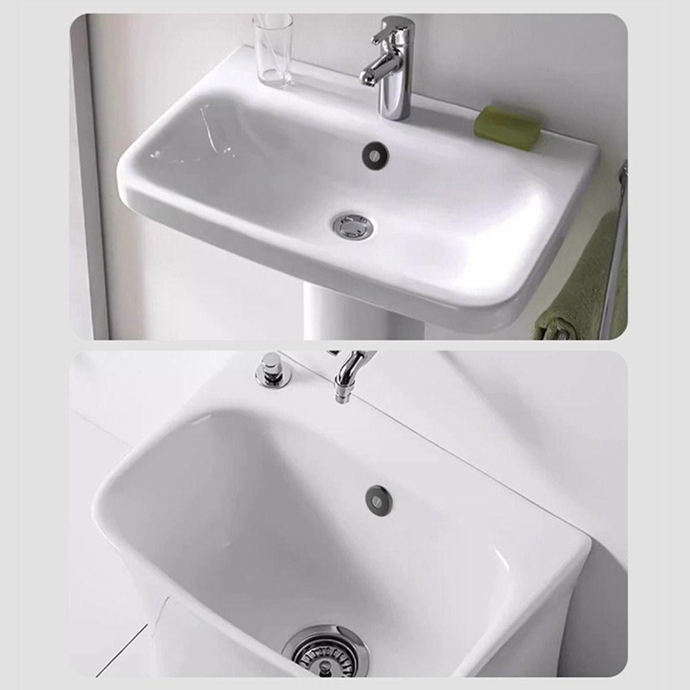 Round Sink Overflow Covers Replacement Sink Hole Cover  Kitchen Bathroom Supplies