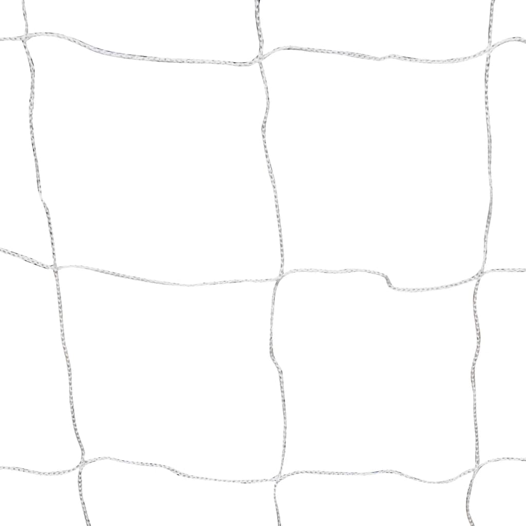 Football Goals Set of 2 with Nets 182 * 61 * 122 cm Steel White