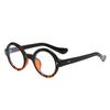 Unisex Retro Fashion Round Frame Glasses with Anti-Blue Light and Myopia-Compatible Lenses