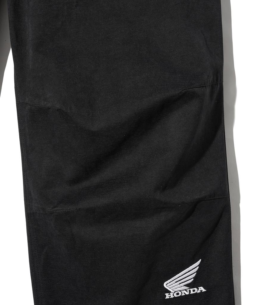 PHYPS MOTORCYCLE H-Tech Peach Cotton Strap Pants Black