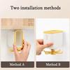 2 Pieces Storage Swivel Rack Wall Mounted Cutlery Rack Dry Drain Basket 6 Jaws 360 Swivel Hook