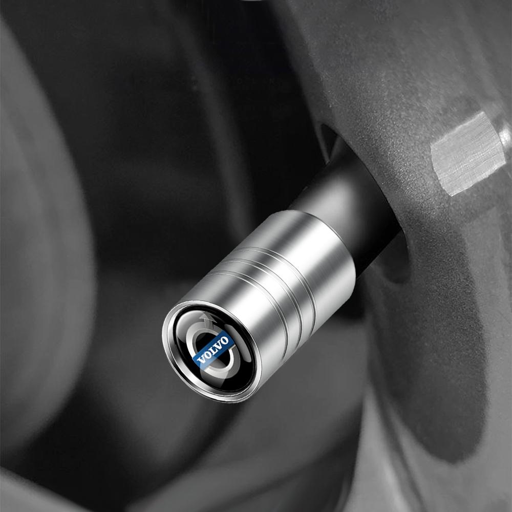 Для Volvo R Design S80L XC60 XC90 S40 Аксессуары Металлический сплав Колесные диски Автомобильные шины Клапаны Стержень ниппеля Колпачки воздушного клапана Герметичная крышка