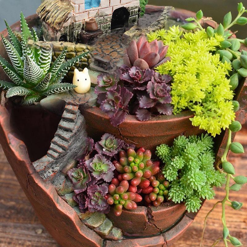 Sky Garden Succulent Plant House Herb Flower Basket Planter Pot Trough Box Bed