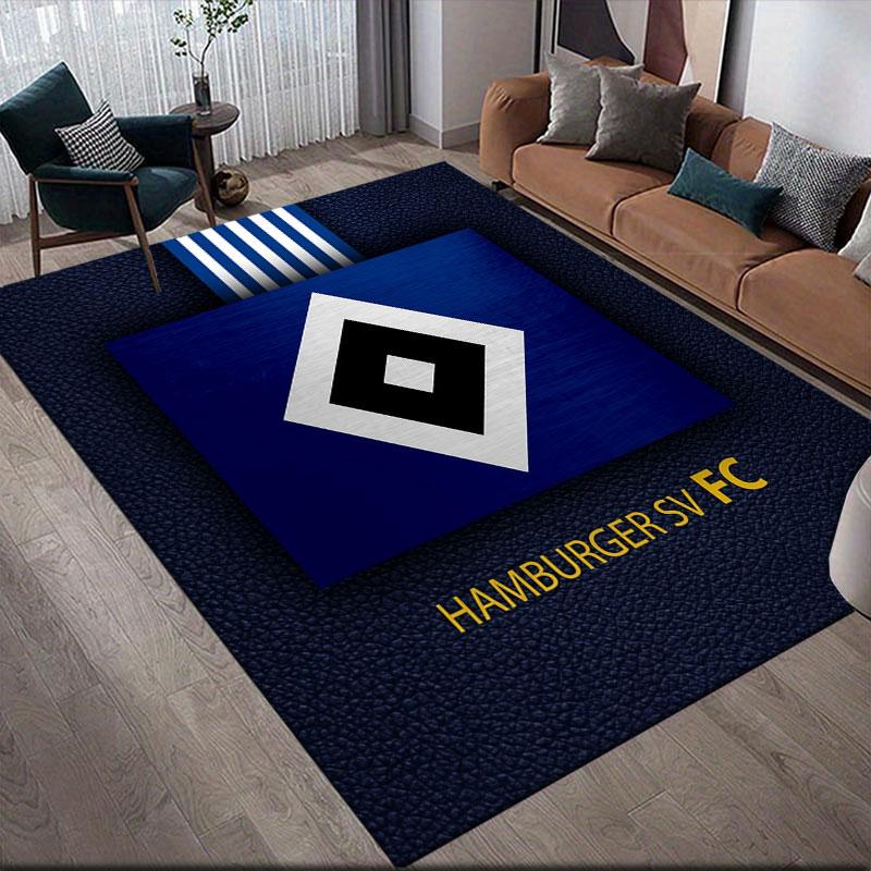 HSV Printed Carpet, Home Sofa Decoration for Living Room & Bedroom, Non‑Slip Play Flannel Floor Mat for Game Room