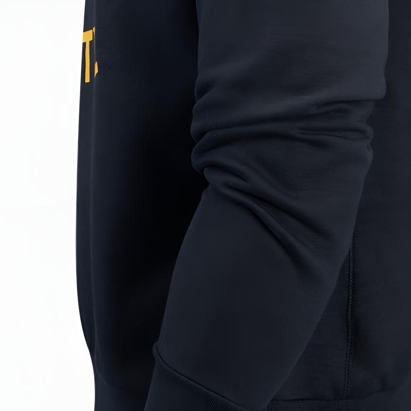 Jordan X Коллаборация НБА Courtside Golden State Warriors Stephen Curry 30 Повседневный флисовый свитшот с круглым вырезом Мужской свитшот Черный FV8669010