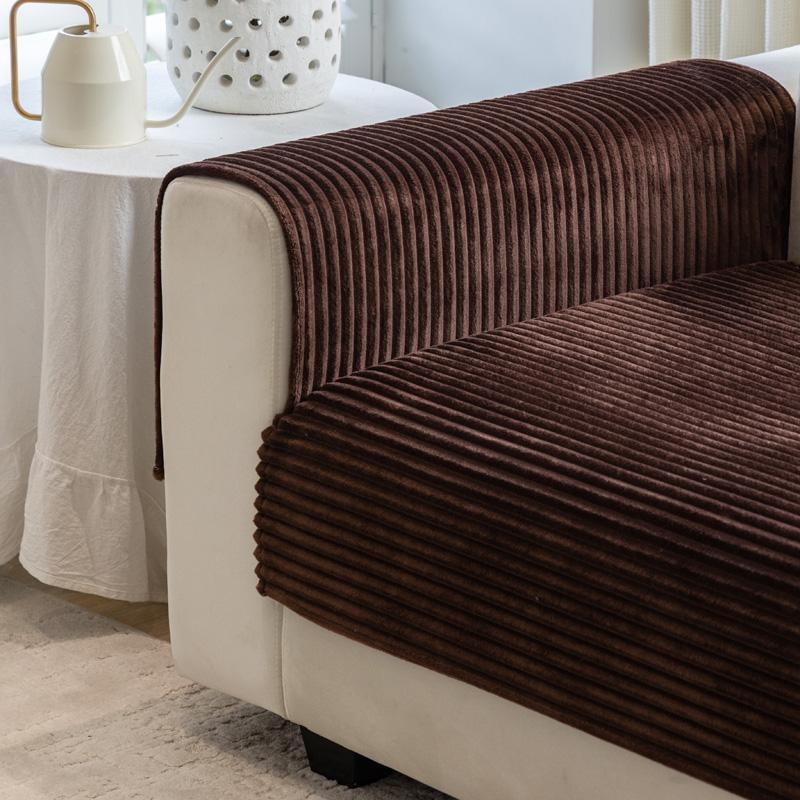 Имитация кролика плюшевая утолщенная зимняя диванная подушка нескользящая кожаная подушка для дивана тканевое полотенце