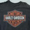 Винтаж Harley-Davidson Taby Швеция Футболка Средняя Черная Байкер Мотоцикл Probike
