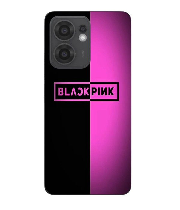 Coque Maniacase Pour Oppo Reno 13F Blackpink noir et rose