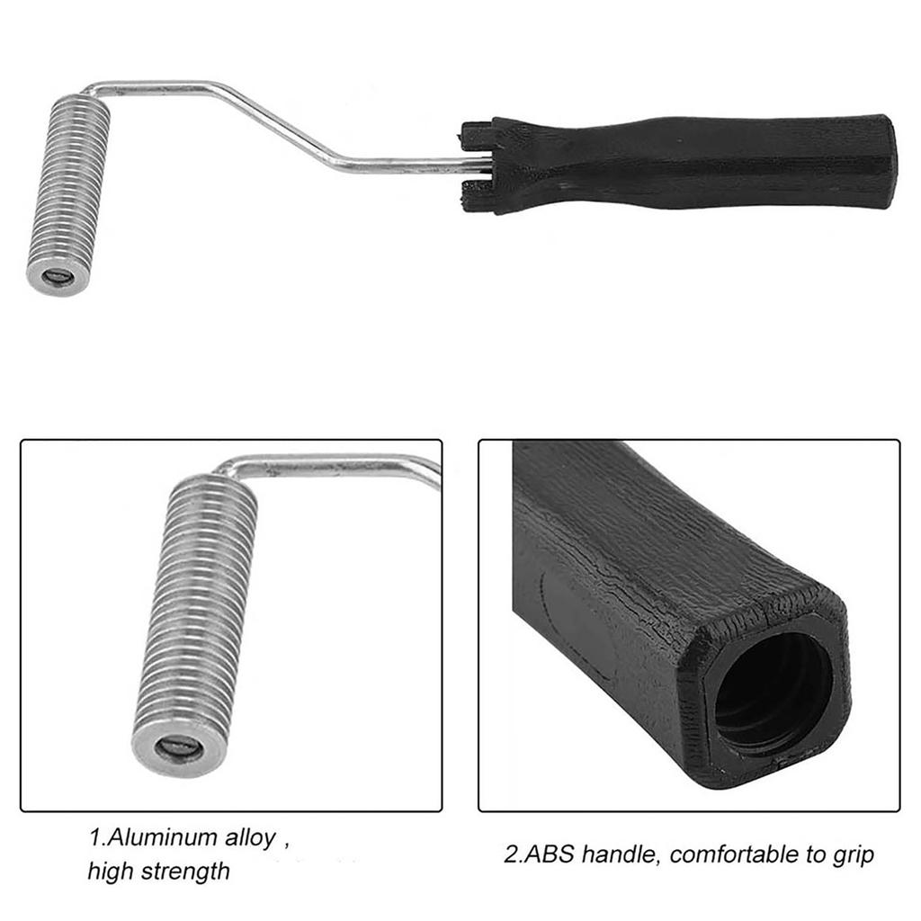 Стекловолоконный валик из алюминиевого сплава для ламинирования пузырьков, эргономичная ручка для промышленного применения и удаления пузырьков