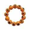 Stretchy Pumpkin Beads Bracelet Wooden Wood Wristband Spooky Charm Halloween Bracelet  Cosplay
