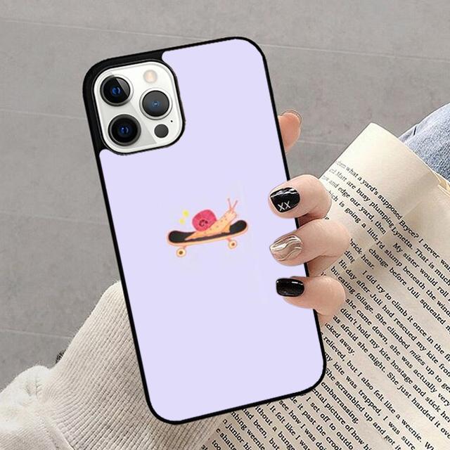 Autumu Cartoon Animal Snail Phone Case Cover for iPhone 16 15 12 mini 11 13 14 Pro Max SE 2020 Apple 6S 7 8 Plus Coque