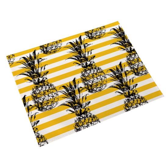 Уникальная водонепроницаемая теплоизоляционная многоразовая машинная стирка подушка для стола с ананасом для подставки для чаши ресторана