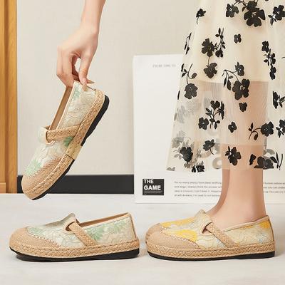Женские туфли на плоской подошве, дышащие эспадрильи, туфли на плоской подошве без застежек, повседневные балетки, туфли-лоферы с круглым носком, удобная рабочая обувь для ходьбы