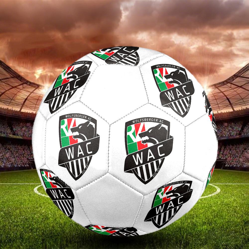 Wolfsberger AC Soccer Ball, colorful, suitable for all ages, machine-stitched, PVC material, competition grade, durable and high bounce