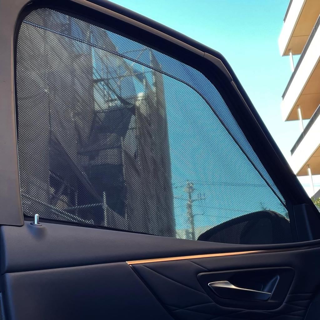 Сетчатые передние двери CGP для водителя и пассажира для Toyota Alphard 40 Сетчатый автомобильный набор из 2 штук, Индивидуально разработанные солнцезащитные козырьки, Сиденья полного размера, Серия, Занавески,