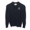 Merino Wool Long Sleeve Knit Cardigan 10Y Black Kid's Used