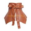 49MD Peplum Waistband Waist Belt Underbust Elegant Chain Trendy Ruffle Belt for Dress