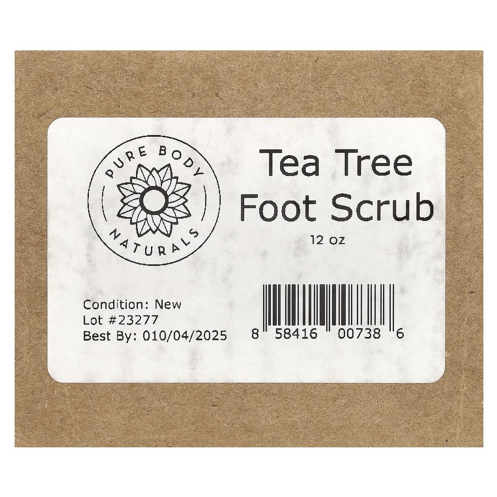 Скраб для ног, масло чайного дерева, 340 г(12oz)