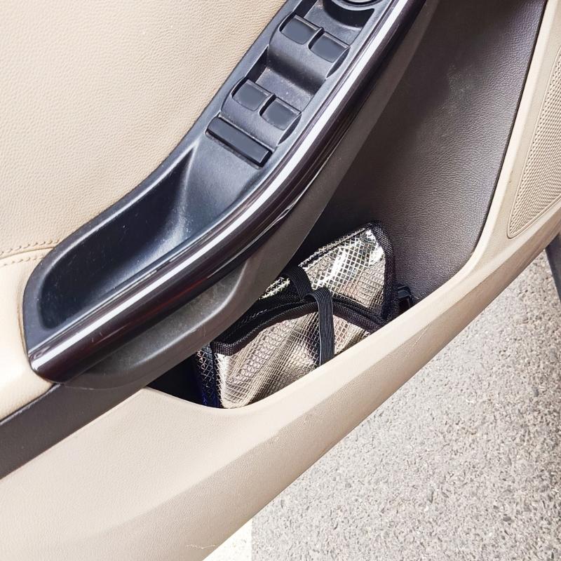 Солнцезащитный козырек на рулевое колесо, солнцезащитный козырек на рулевое колесо, складной чехол из алюминиевой фольги с защитой от нагрева, 18,5 x 16 дюймов