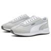 Puma R78 Ткань Спилок Коровьей Кожи Синтетика Удобные Амортизирующие Износостойкие Низкие Повседневные Кроссовки Унисекс Повседневная Обувь Серебристый Белый 392901-08