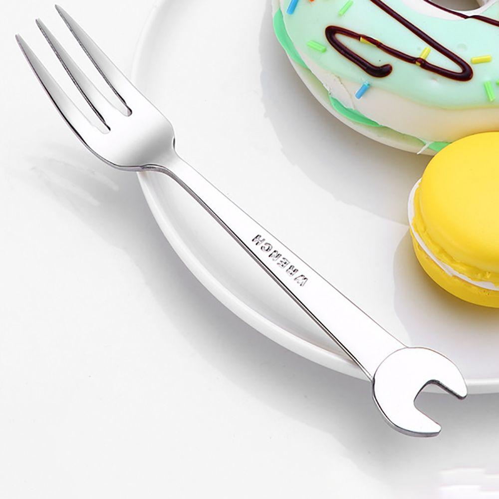 Stainless Steel Wrench Shape Coffee Spoon Kitchen Accessories Tableware Dinner Spoon Home Cutlery