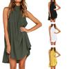 Шикарное женское праздничное платье неправильного кроя, летнее пляжное платье без рукавов для вечеринки, для непринужденного стиля и комфорта