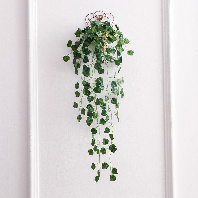 Искусственные растения, листья, лоза из ротанга, искусственные цветы, настенный декор для зелени