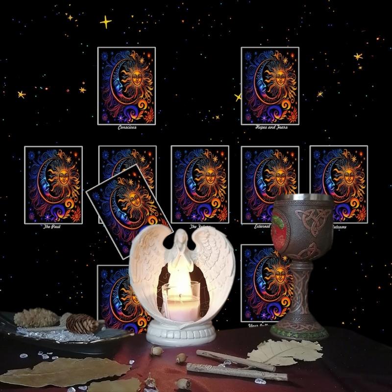 Reading Card Astrologys Tablecloth Tarots Divinations Tablecloth Altars Cloth Divinations Board Game Accessories