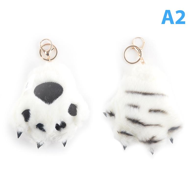 Имитация лапы тигра, плюшевая игрушка, подвеска в виде животного, брелок с леопардовым принтом, школьная сумка